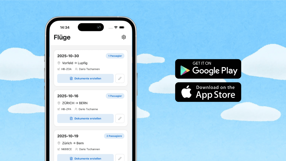 Beförderungsschein App-Screenshot